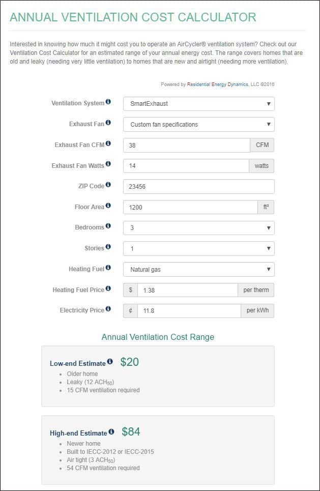 Read more about the article RED/AirCycler Release Ventilation Cost Calculator, v2.0