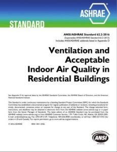 Cover of ASHRAE 62.2-2016
