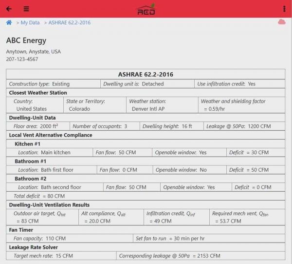 Pro 622 report screenshot